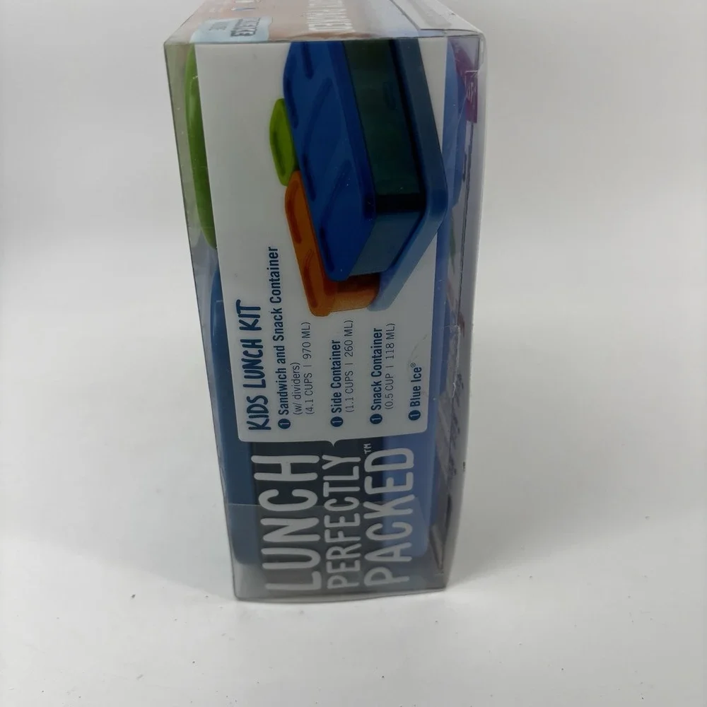 NEW~Rubbermaid LunchBlox Kids Lunch Kit Box BPA-Free~w/ Blue Ice & Divider